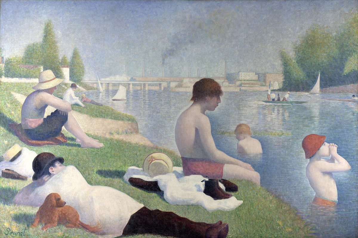 Badende von Asnières von Georges Seurat