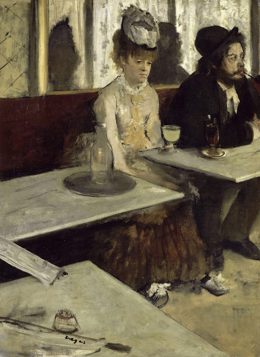 Der Absinth (Im Café) von Edgar Degas