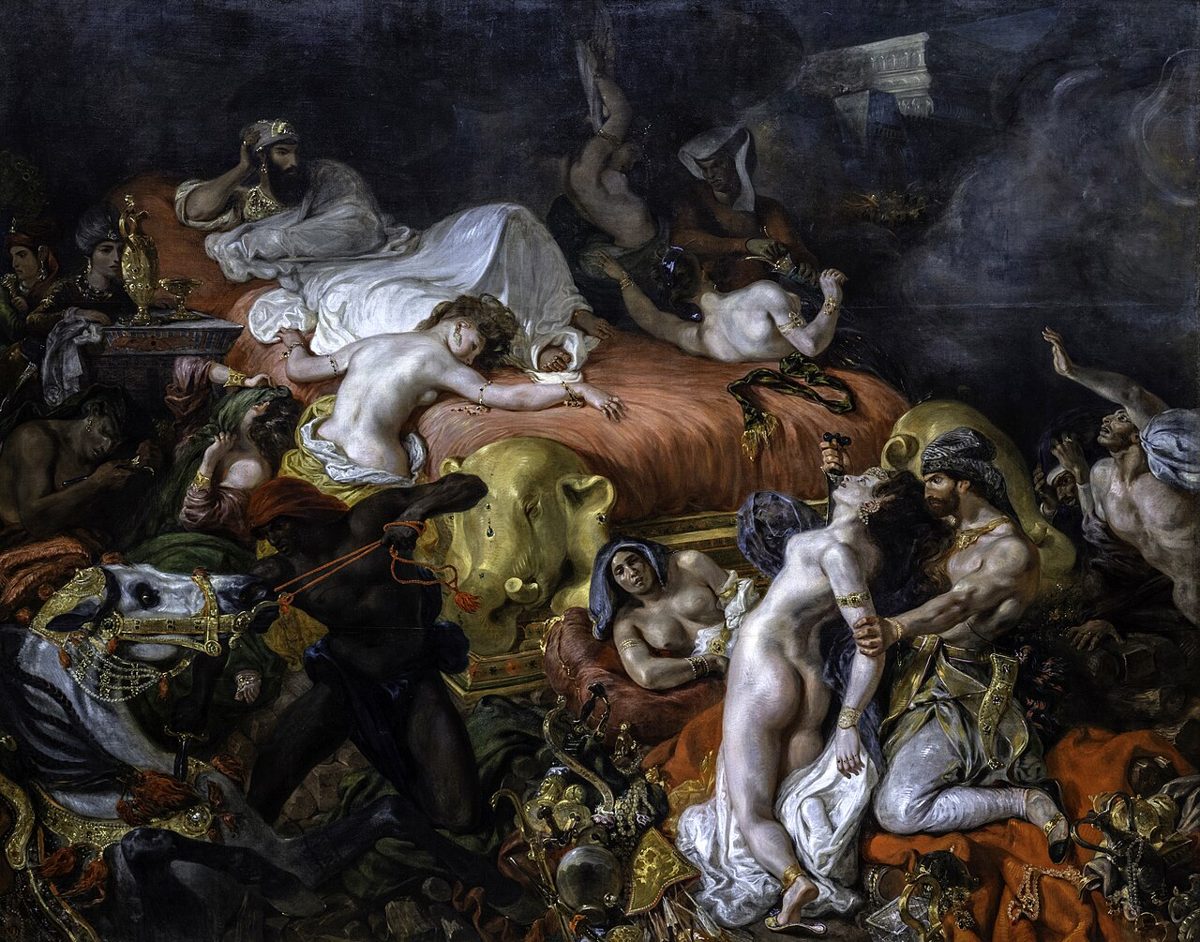 Der Tod des Sardanapal von Eugène Delacroix