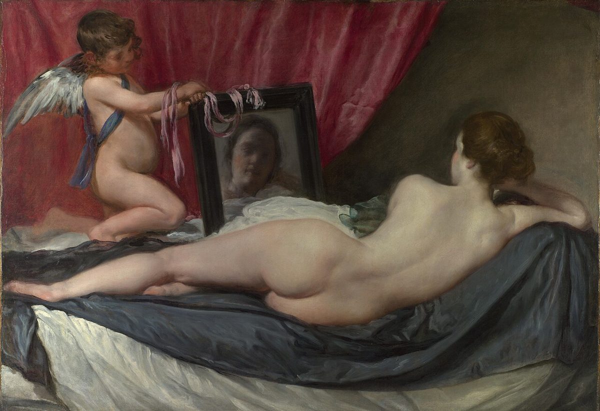 Venus vor dem Spiegel von Diego Velázquez